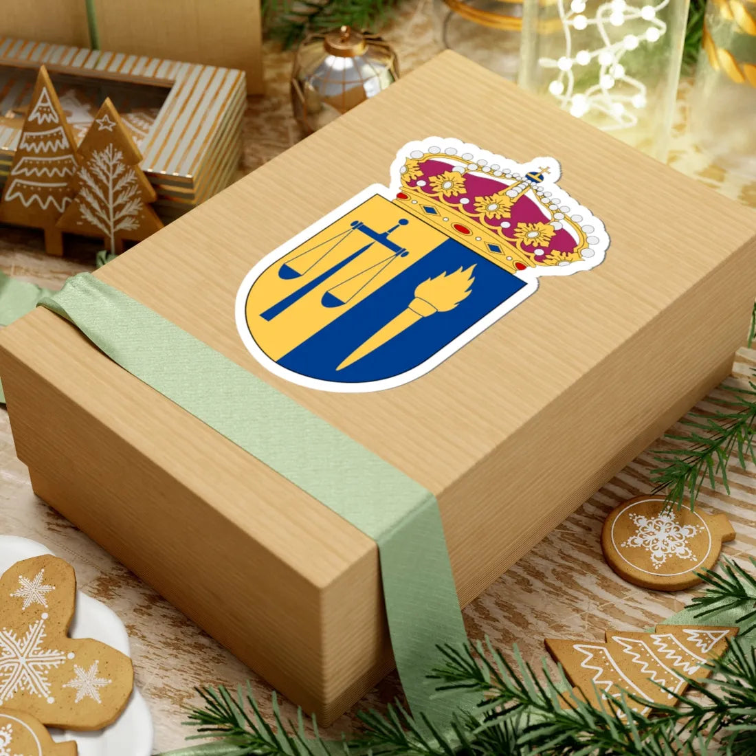 Patentbesvärsrätten vapen (Sweden) (Coat of Arms) STICKER Vinyl Kiss-Cut Decal - The Sticker Space