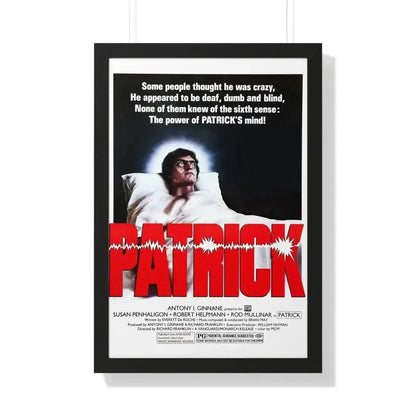 PATRICK 1978 - Framed Movie Poster 20" x 30" Black - The Sticker Space