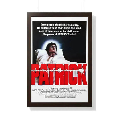 PATRICK 1978 - Framed Movie Poster 20" x 30" Walnut - The Sticker Space