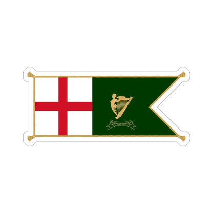 Patrick Keohanes sledge flag (Ireland) STICKER Vinyl Kiss-Cut Decal 6 Inch White - The Sticker Space