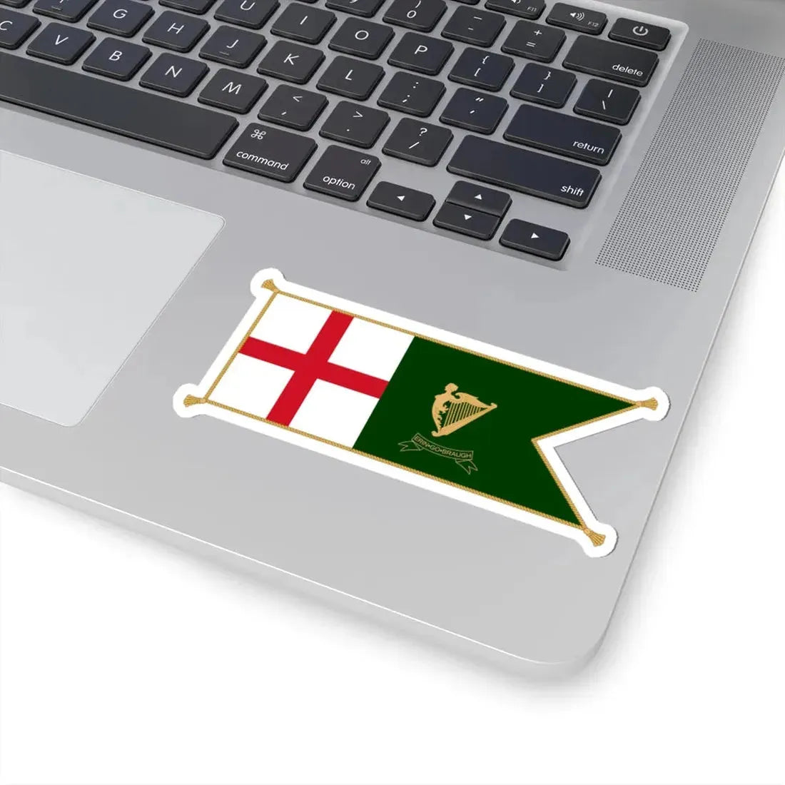 Patrick Keohanes sledge flag (Ireland) STICKER Vinyl Kiss-Cut Decal - The Sticker Space