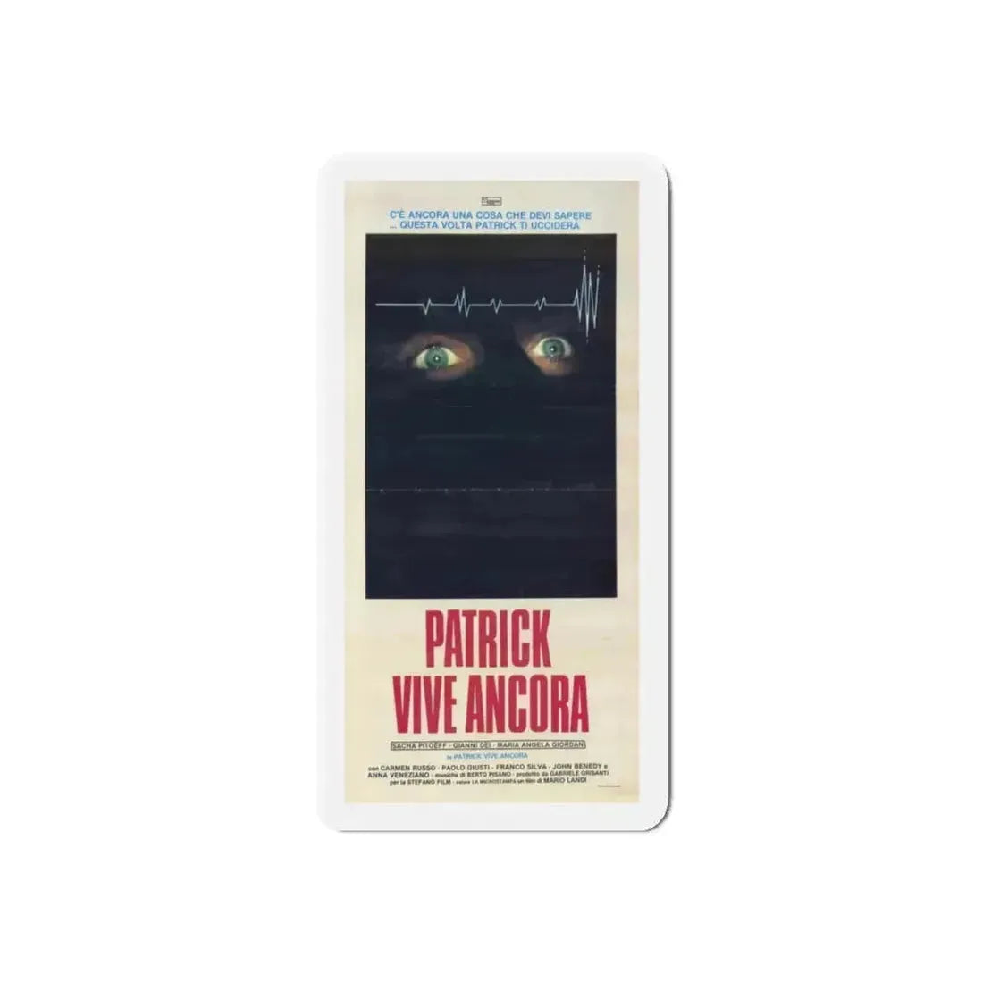 PATRICK STILL LIVES 1980 Movie Poster - Refrigerator Magnet 4 Inch Die-Cut - The Sticker Space