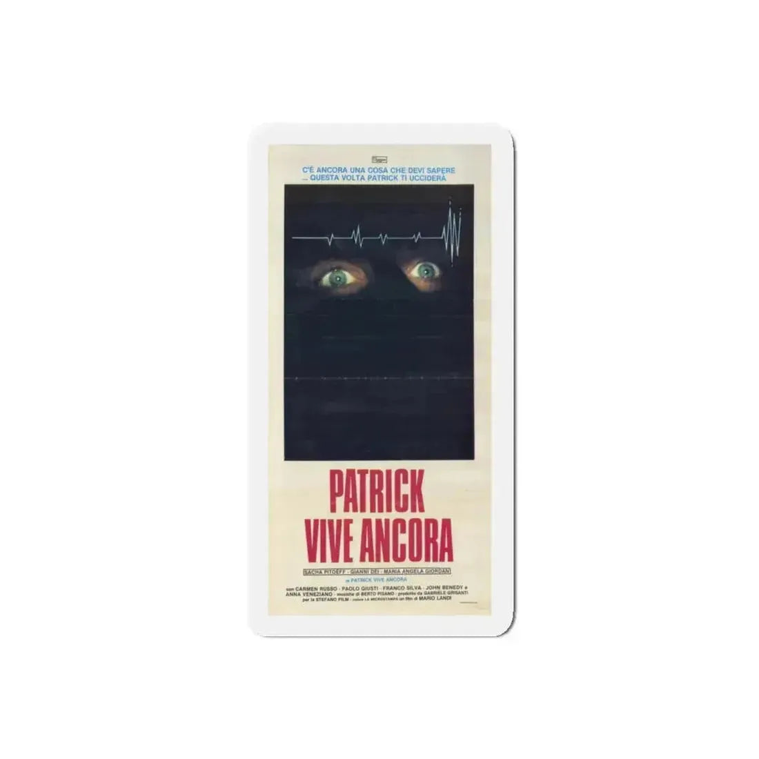 PATRICK STILL LIVES 1980 Movie Poster - Refrigerator Magnet 5 Inch Die-Cut - The Sticker Space