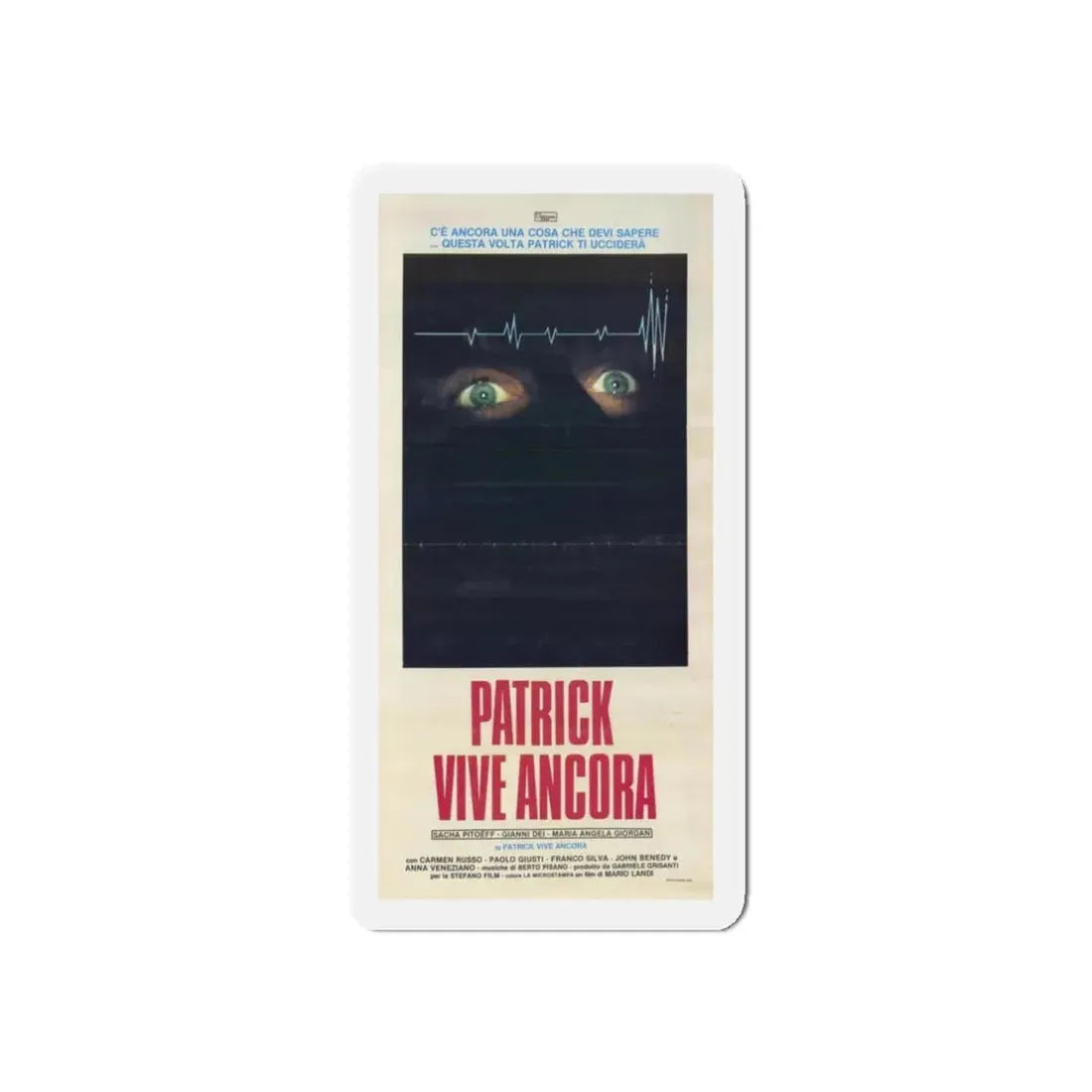 PATRICK STILL LIVES 1980 Movie Poster - Refrigerator Magnet - The Sticker Space