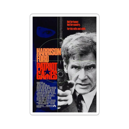 Patriot Games 1992 Movie Poster - STICKER Vinyl Kiss-Cut Decal 4 Inch White - The Sticker Space