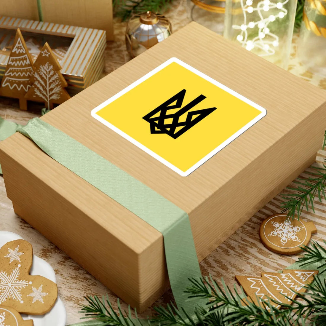 Patriot of Ukraine Tryzub banner (Ukraine) STICKER Vinyl Kiss-Cut Decal - The Sticker Space