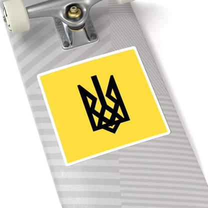 Patriot of Ukraine Tryzub banner (Ukraine) STICKER Vinyl Kiss-Cut Decal - The Sticker Space