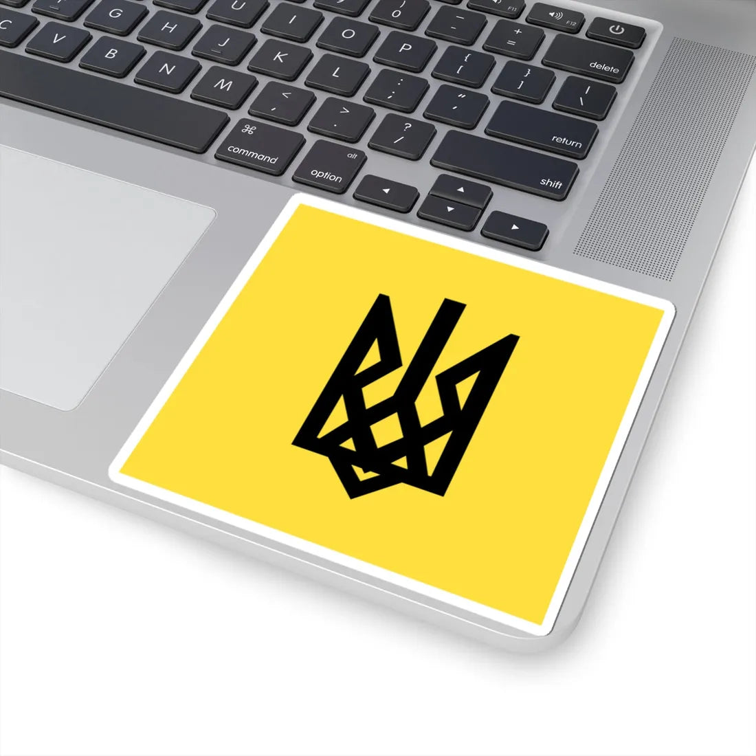 Patriot of Ukraine Tryzub banner (Ukraine) STICKER Vinyl Kiss-Cut Decal - The Sticker Space