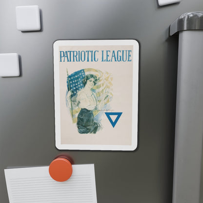 Patriotic League (Magazine Illustration) Refrigerator Magnet-The Sticker Space