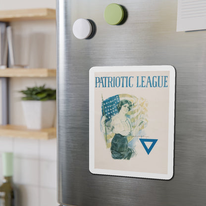 Patriotic League (Magazine Illustration) Refrigerator Magnet-The Sticker Space