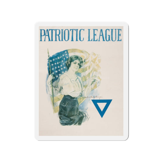 Patriotic League (Magazine Illustration) Refrigerator Magnet-2" x 2"-The Sticker Space