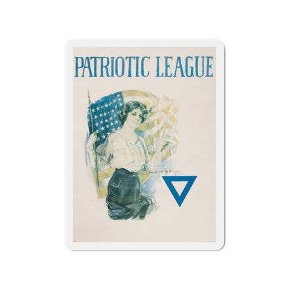 Patriotic League (Magazine Illustration) Refrigerator Magnet-3" x 3"-The Sticker Space