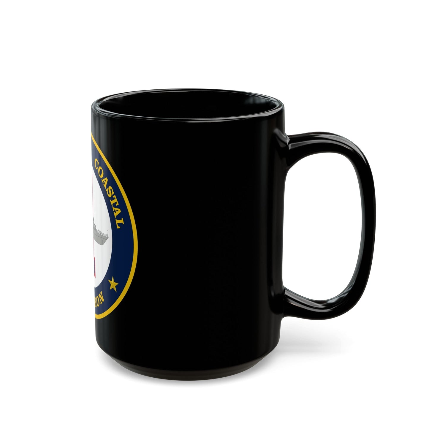 Patrol Coastal Squadron ONE (U.S. Navy) Black Coffee Mug-The Sticker Space