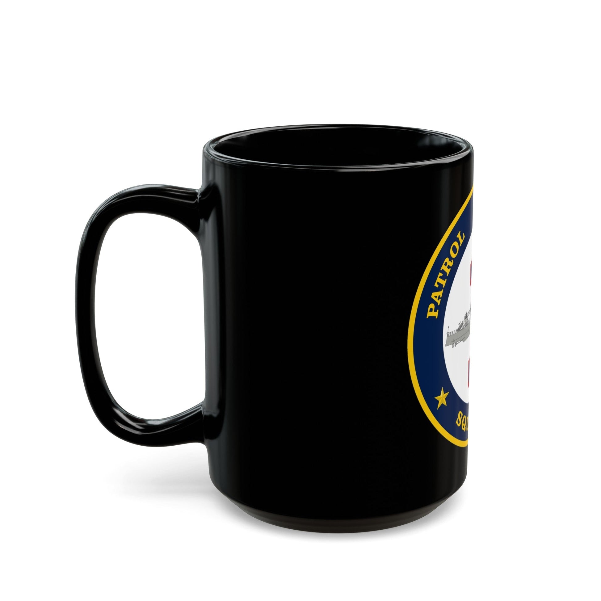 Patrol Coastal Squadron ONE (U.S. Navy) Black Coffee Mug-The Sticker Space