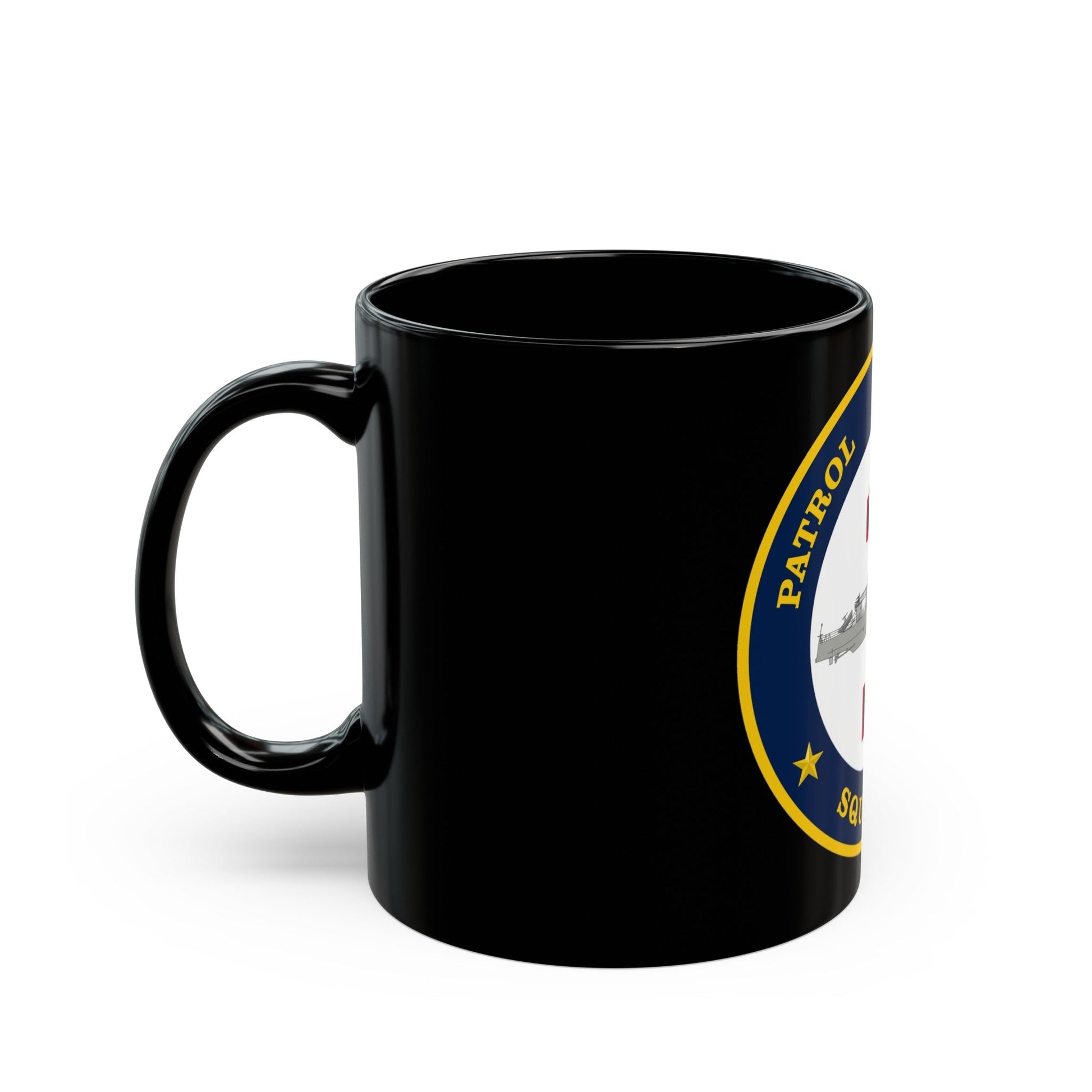 Patrol Coastal Squadron ONE (U.S. Navy) Black Coffee Mug-The Sticker Space