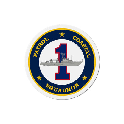 Patrol Coastal Squadron ONE (U.S. Navy) Die-Cut Magnet-4" x 4"-The Sticker Space