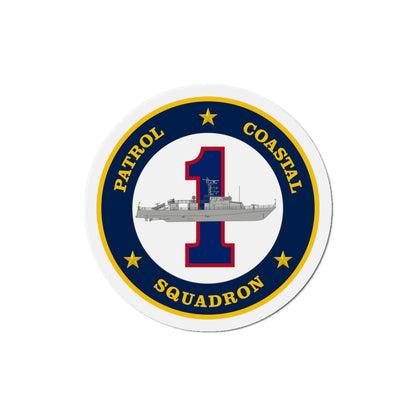 Patrol Coastal Squadron ONE (U.S. Navy) Die-Cut Magnet-5" x 5"-The Sticker Space