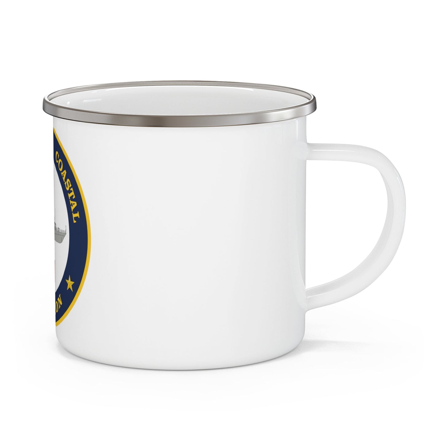 Patrol Coastal Squadron ONE (U.S. Navy) Enamel Mug 12oz-12oz-The Sticker Space