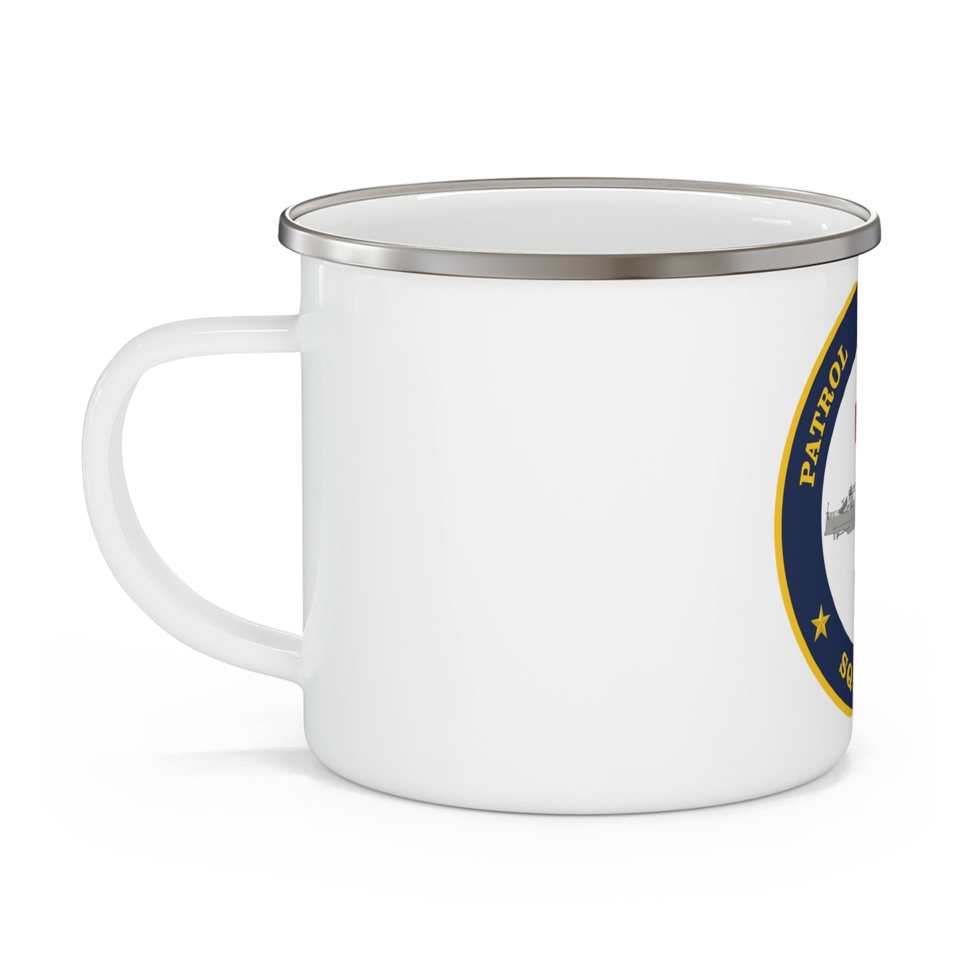 Patrol Coastal Squadron ONE (U.S. Navy) Enamel Mug 12oz-12oz-The Sticker Space