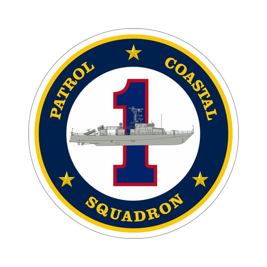 Patrol Coastal Squadron ONE (U.S. Navy) STICKER Vinyl Die-Cut Decal-6 Inch-The Sticker Space