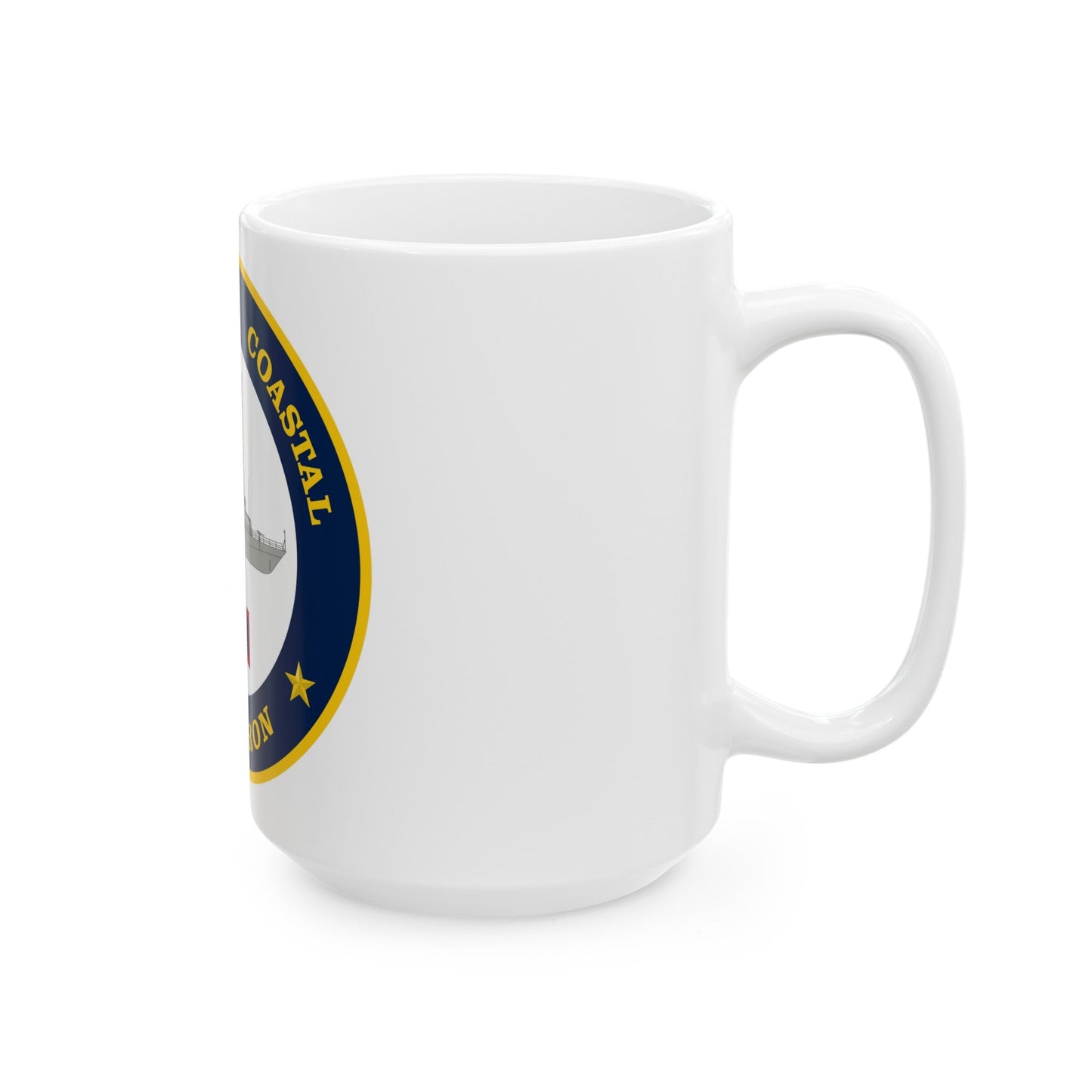 Patrol Coastal Squadron ONE (U.S. Navy) White Coffee Mug-The Sticker Space