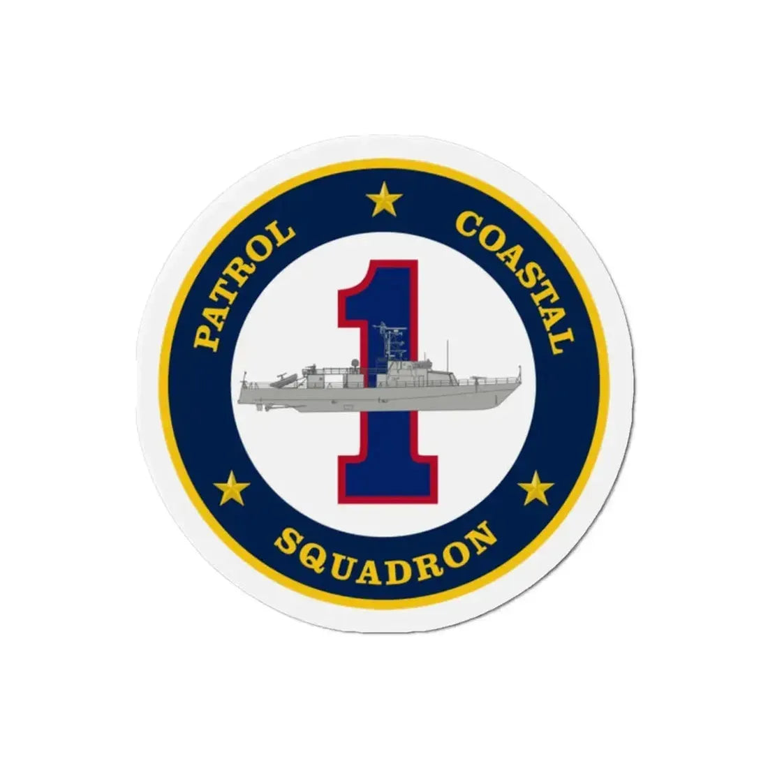 Patrol Coastal Squadron ONE (U.S. Navy) Refrigerator Magnet 2 Inch - The Sticker Space