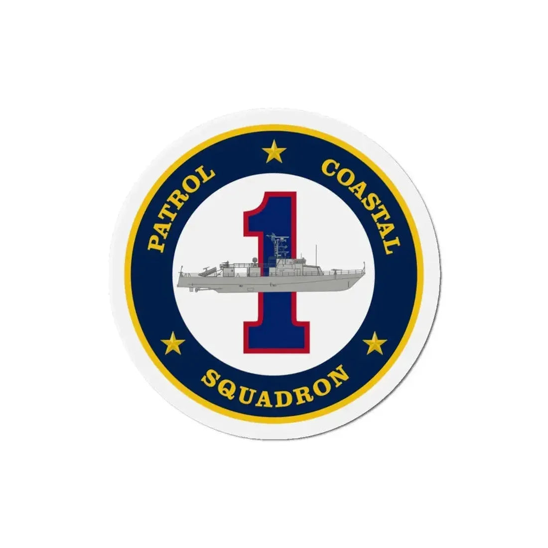 Patrol Coastal Squadron ONE (U.S. Navy) Refrigerator Magnet 4 Inch - The Sticker Space