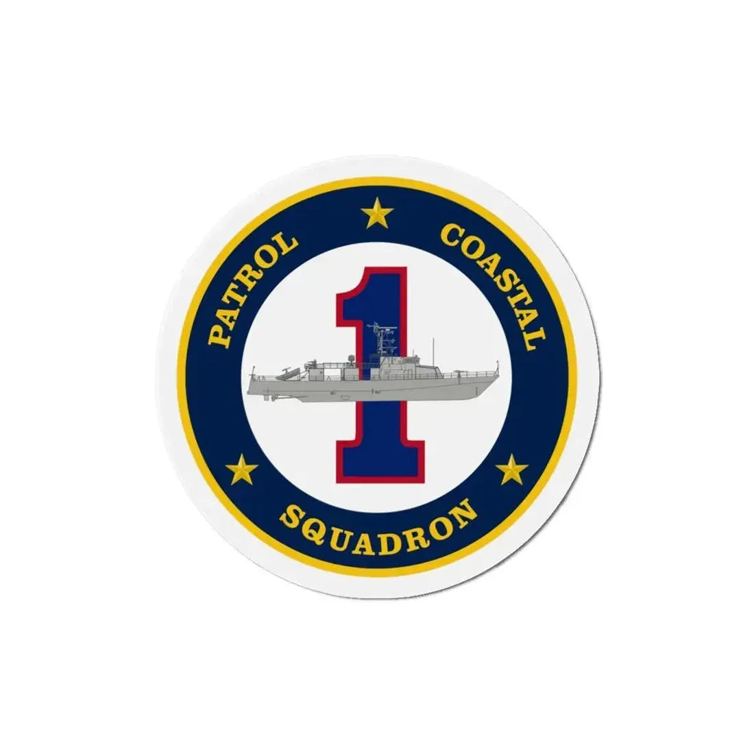Patrol Coastal Squadron ONE (U.S. Navy) Refrigerator Magnet 6 Inch - The Sticker Space