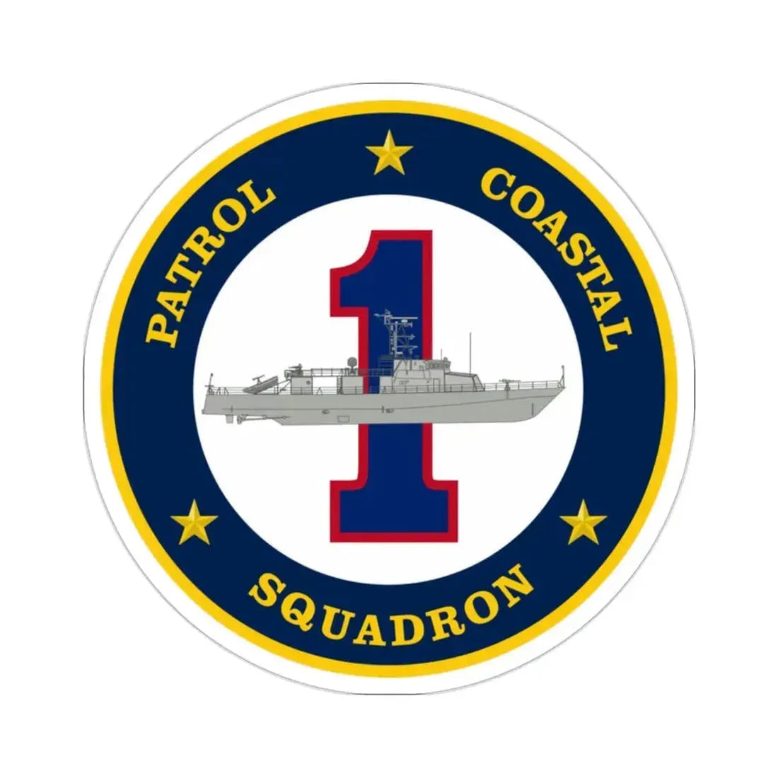 Patrol Coastal Squadron ONE (U.S. Navy) STICKER Vinyl Die-Cut Decal 2 Inch - The Sticker Space