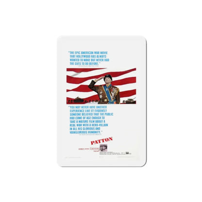 Patton 1970 Movie Poster Refrigerator Magnet - The Sticker Space