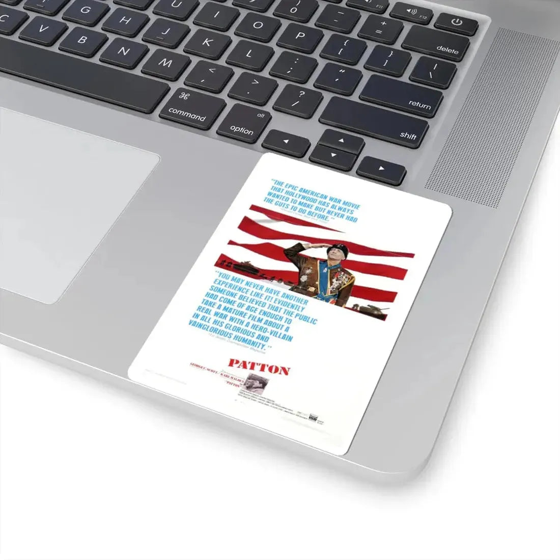 Patton 1970 Movie Poster - STICKER Vinyl Kiss-Cut Decal - The Sticker Space