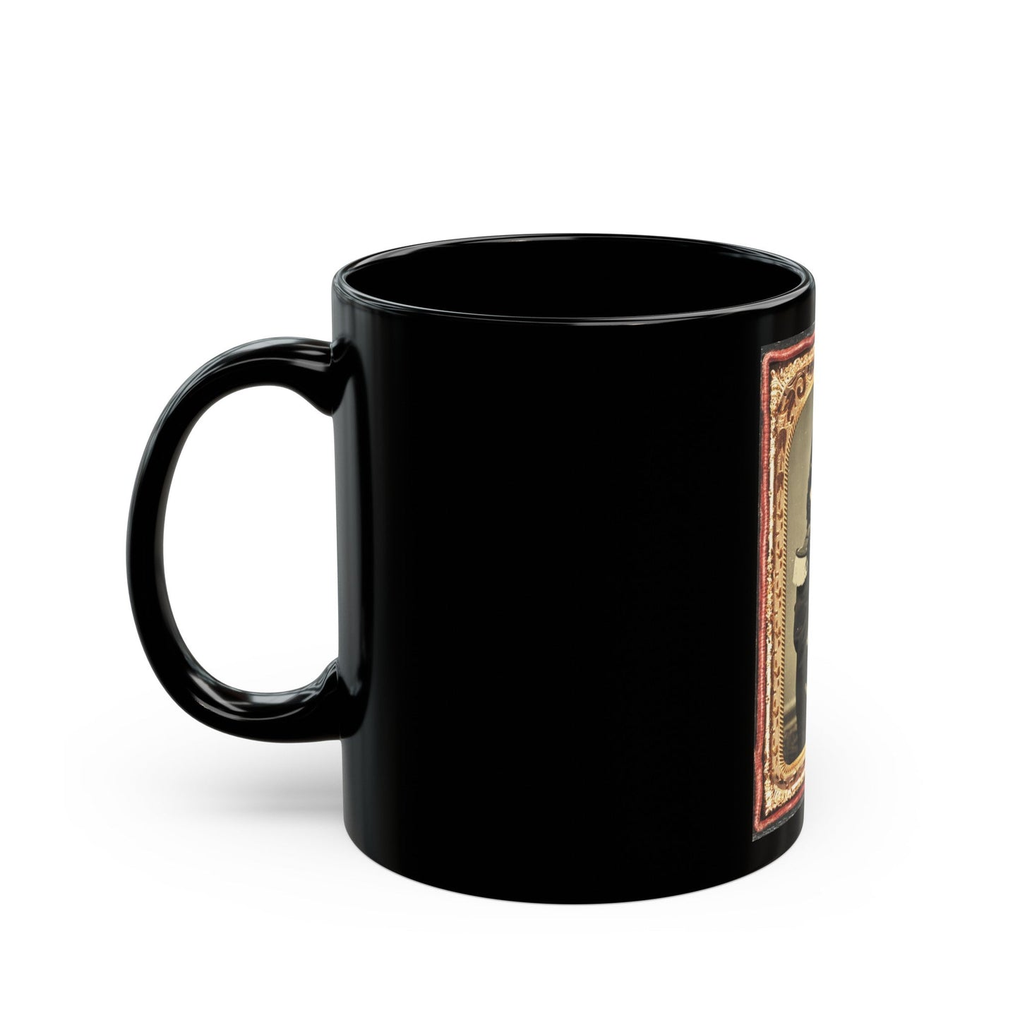 Pauline Cushman In Military-Style Costume (U.S. Civil War) Black Coffee Mug-The Sticker Space