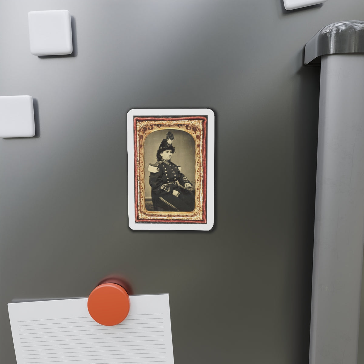 Pauline Cushman In Military-Style Costume (U.S. Civil War) Refrigerator Magnet-The Sticker Space