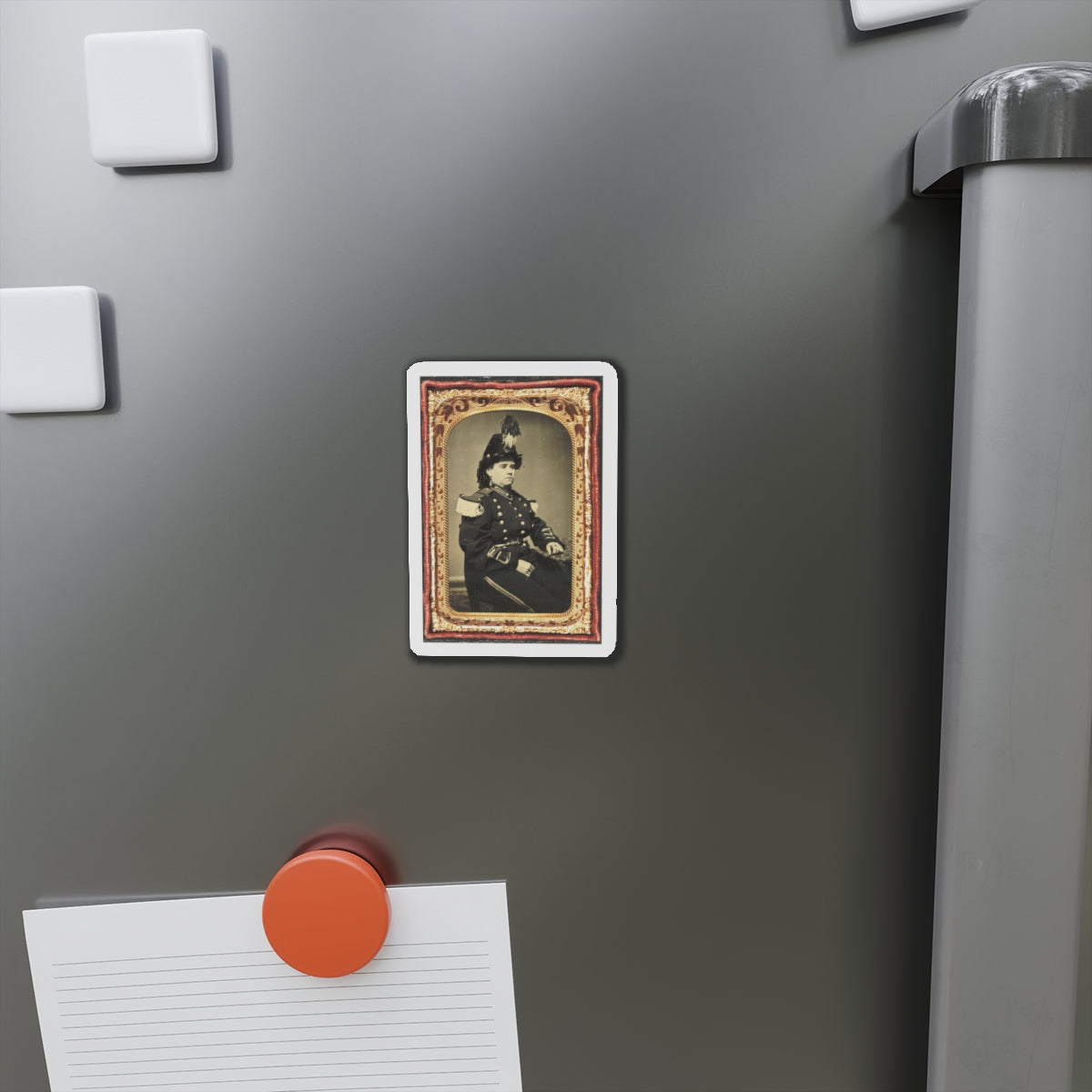 Pauline Cushman In Military-Style Costume (U.S. Civil War) Refrigerator Magnet-The Sticker Space