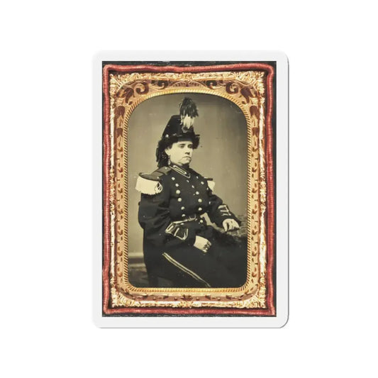 Pauline Cushman In Military-Style Costume (U.S. Civil War) Refrigerator Magnet 2 Inch Die-Cut - The Sticker Space
