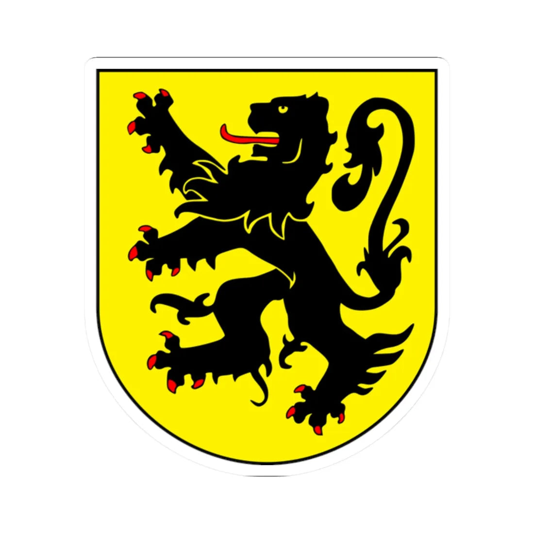 Pausa coat of arms (Germany) (Coat of Arms) STICKER Vinyl Kiss-Cut Decal 2 Inch White - The Sticker Space