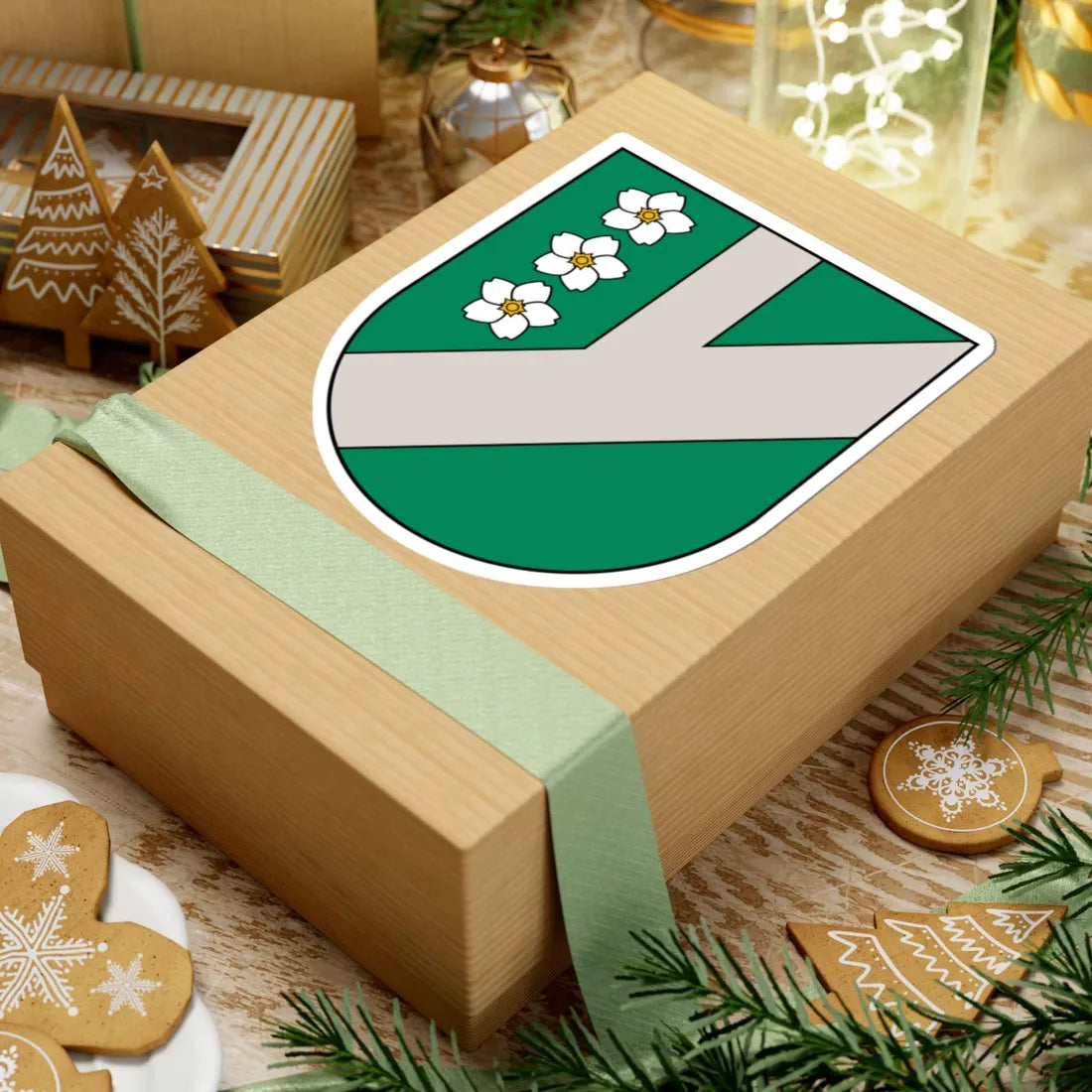 Pļaviņu novads COA (Latvia) (Coat of Arms) STICKER Vinyl Kiss-Cut Decal - The Sticker Space