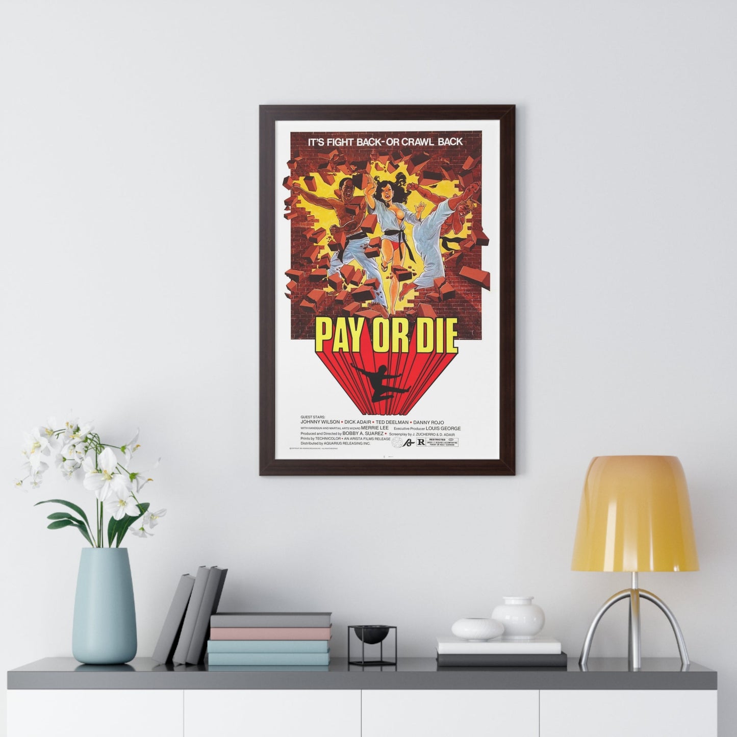 PAY OR DIE (MEAN BUSINESS) 1979 - Framed Movie Poster-The Sticker Space