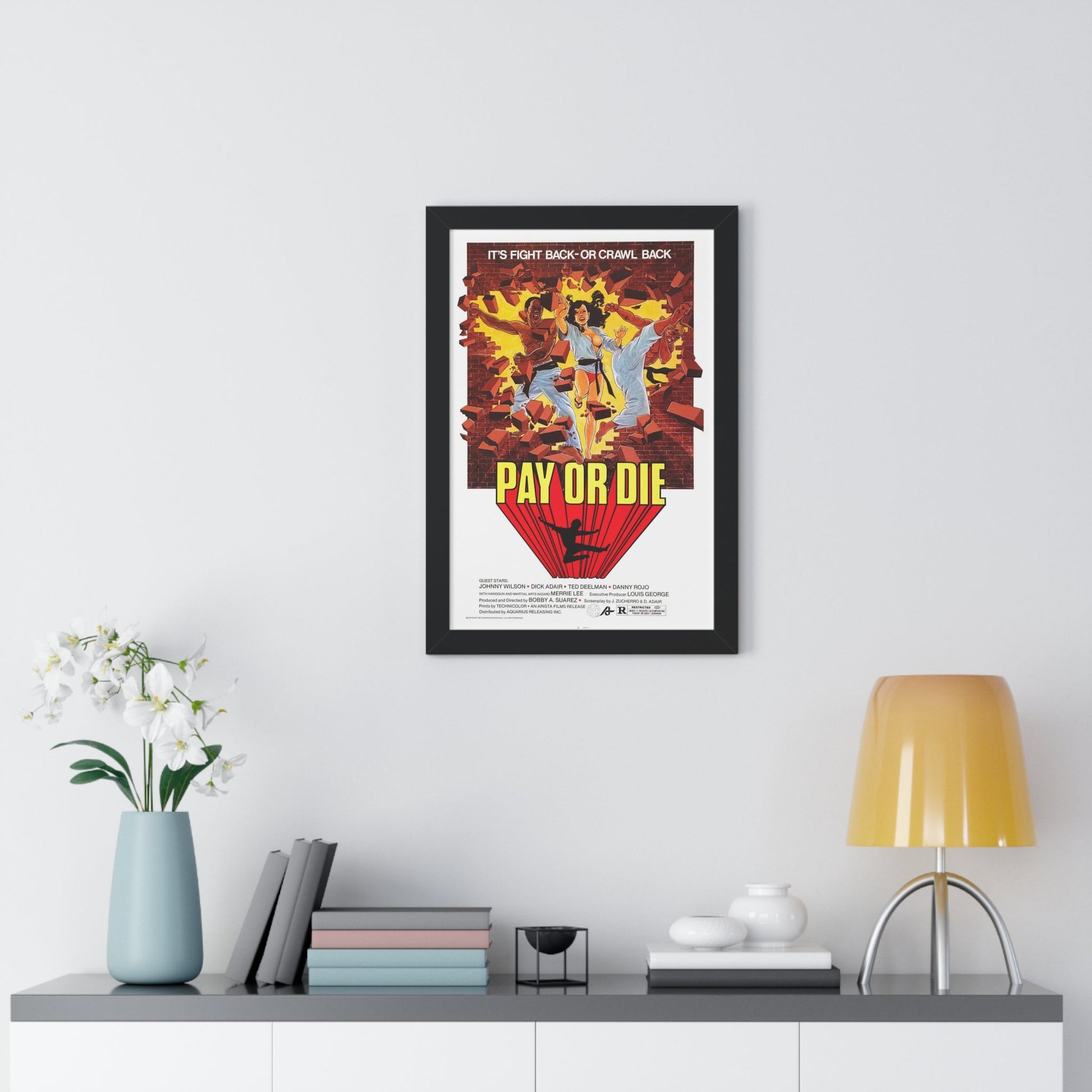 PAY OR DIE (MEAN BUSINESS) 1979 - Framed Movie Poster-The Sticker Space