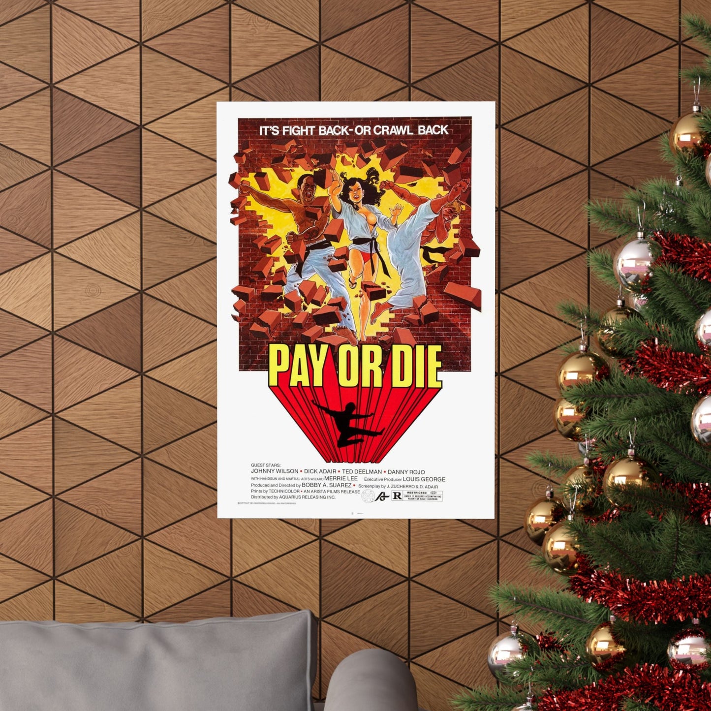 PAY OR DIE (MEAN BUSINESS) 1979 - Paper Movie Poster-The Sticker Space