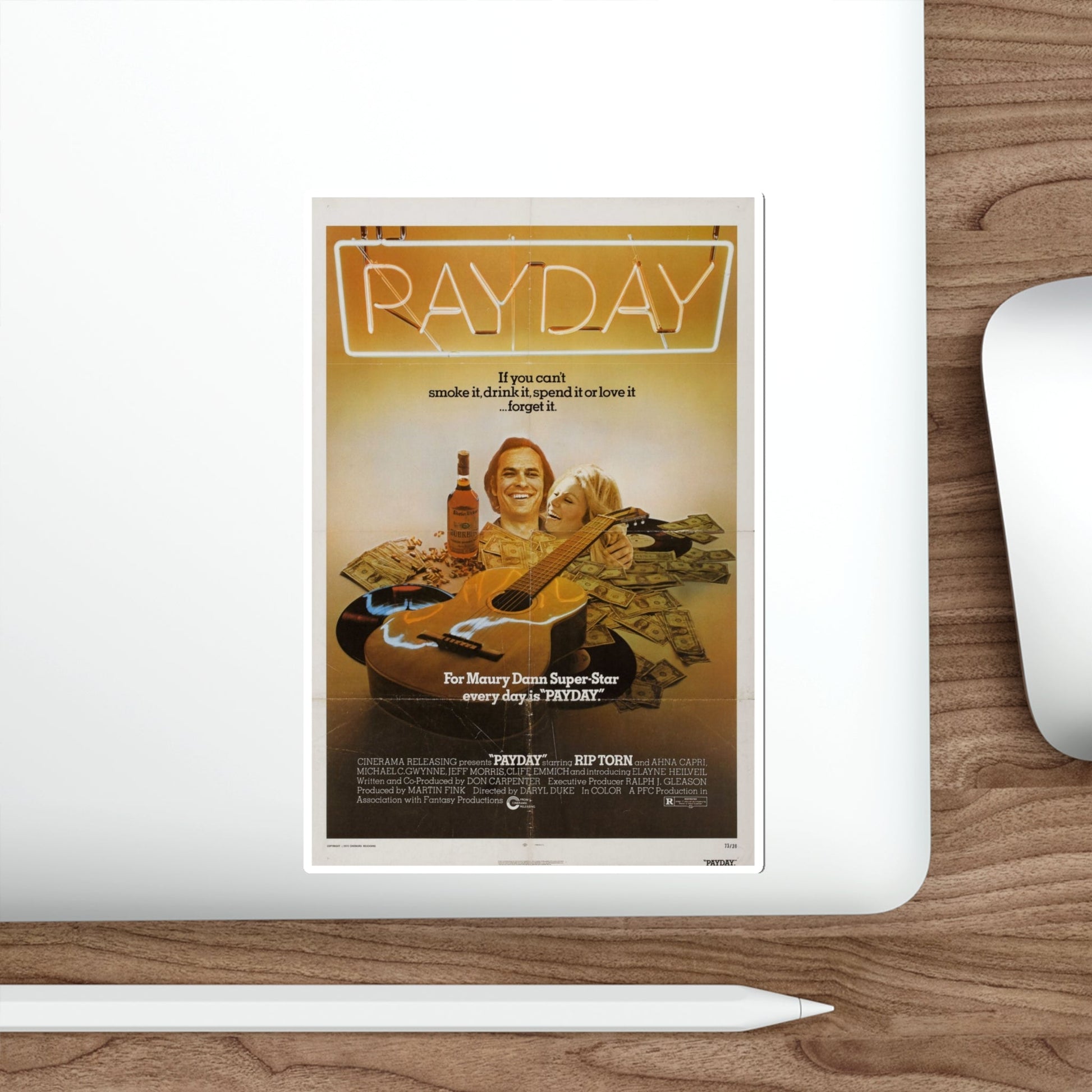 Payday 1973 Movie Poster STICKER Vinyl Die-Cut Decal-The Sticker Space