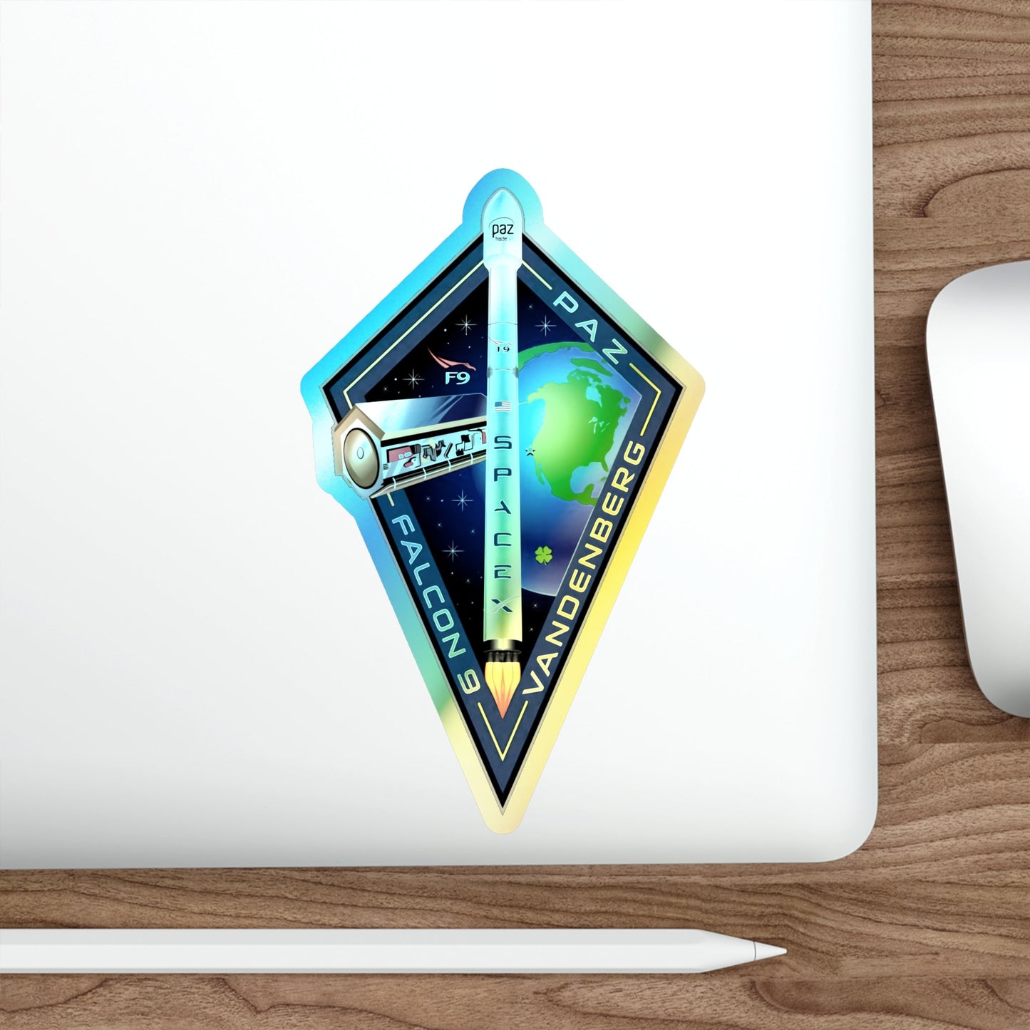 Paz (SpaceX) Holographic STICKER Die-Cut Vinyl Decal-The Sticker Space