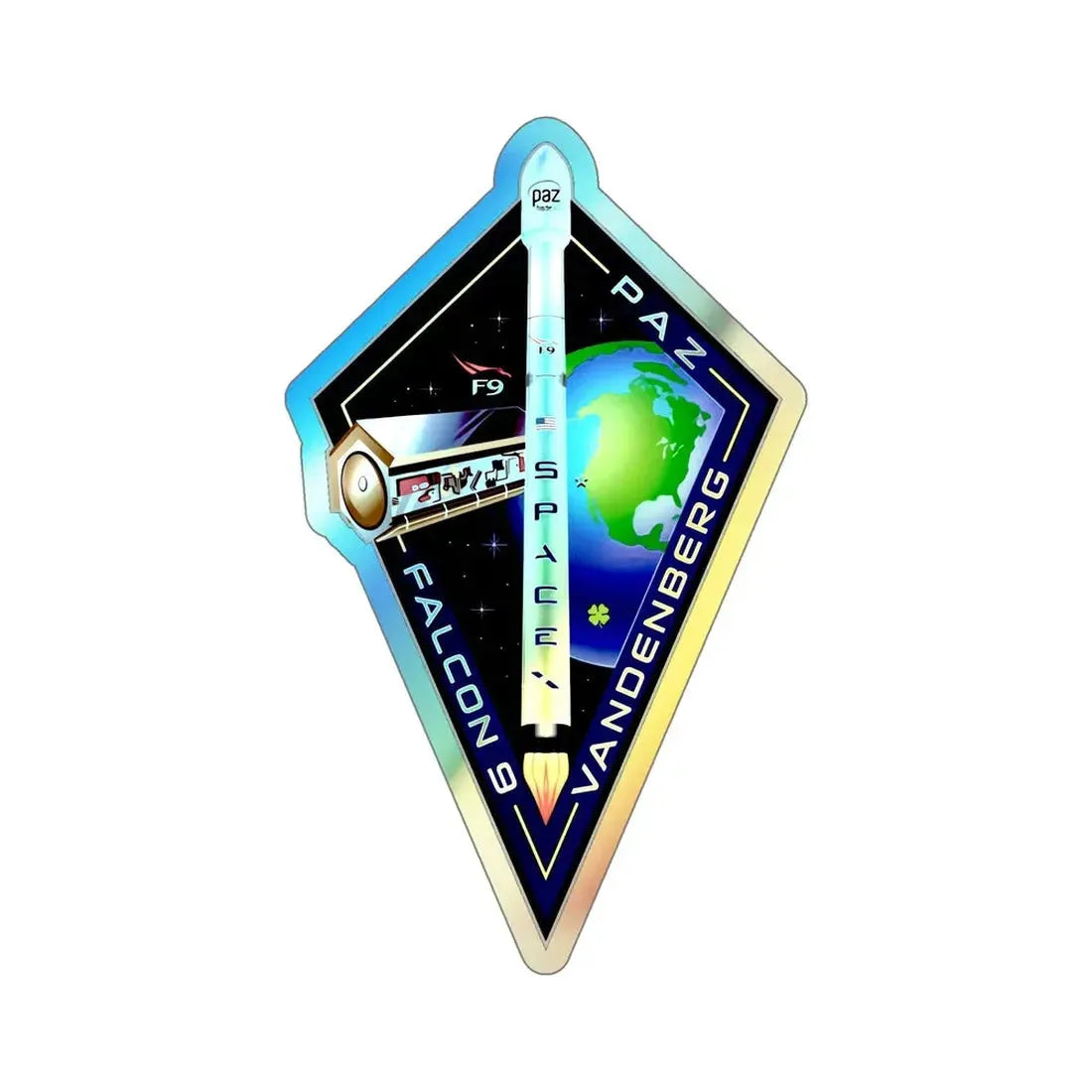 Paz (SpaceX) Holographic STICKER Die-Cut Vinyl Decal - The Sticker Space