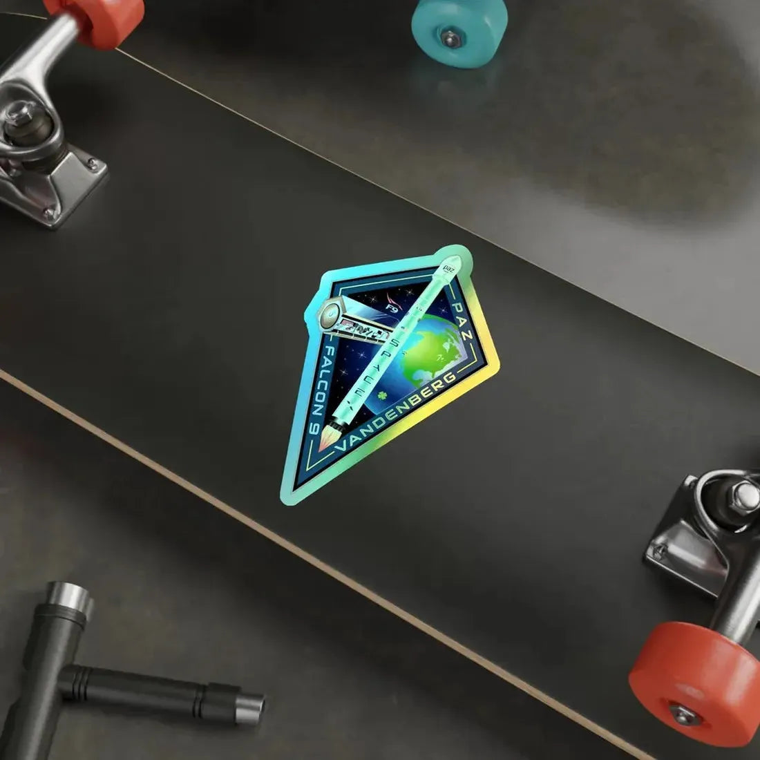 Paz (SpaceX) Holographic STICKER Die-Cut Vinyl Decal - The Sticker Space