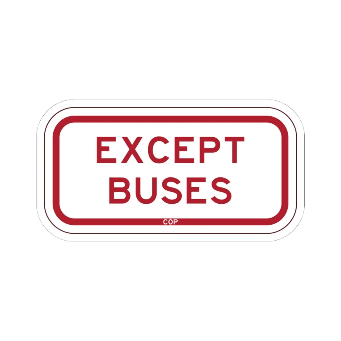 PBOT Road sign P4800 (Oregon) (Road Sign) STICKER Vinyl Kiss-Cut Decal 4 Inch White - The Sticker Space