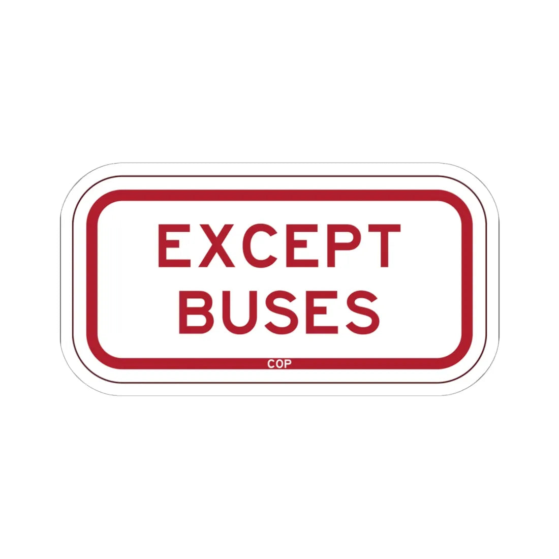 PBOT Road sign P4800 (Oregon) (Road Sign) STICKER Vinyl Kiss-Cut Decal 6 Inch White - The Sticker Space