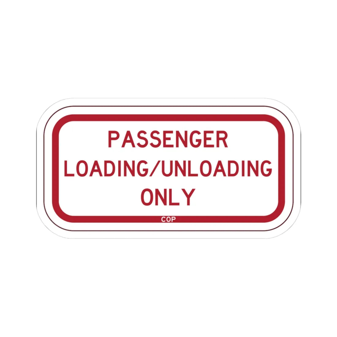 PBOT Road sign P4870 (Oregon) (Road Sign) STICKER Vinyl Kiss-Cut Decal 3 Inch White - The Sticker Space