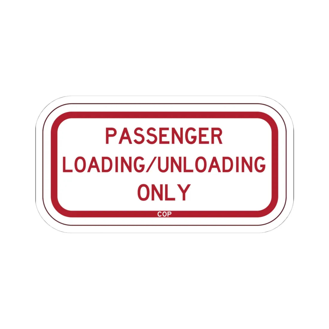 PBOT Road sign P4870 (Oregon) (Road Sign) STICKER Vinyl Kiss-Cut Decal 4 Inch White - The Sticker Space