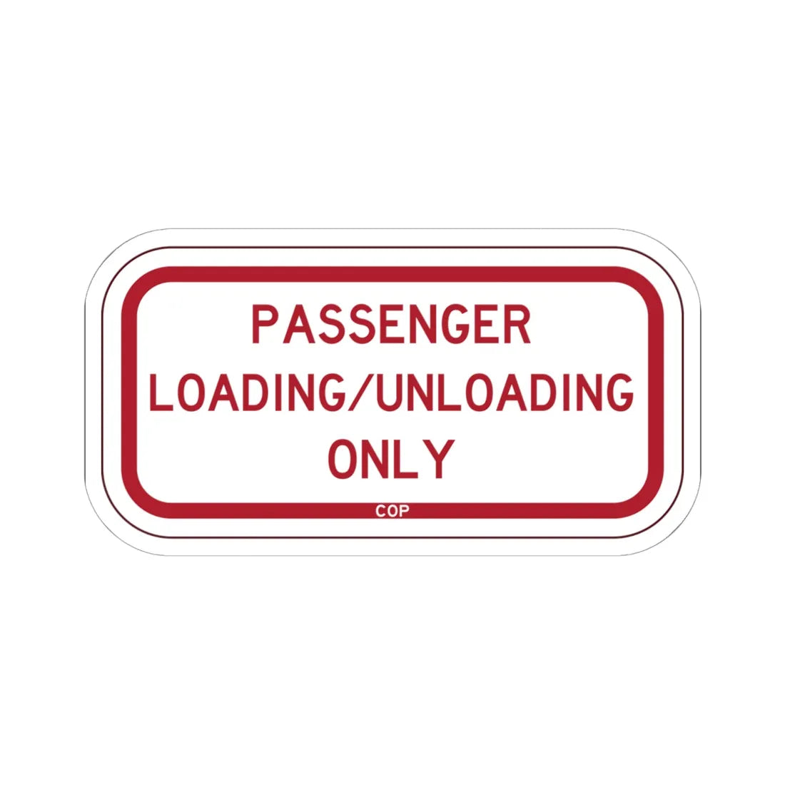 PBOT Road sign P4870 (Oregon) (Road Sign) STICKER Vinyl Kiss-Cut Decal 6 Inch White - The Sticker Space
