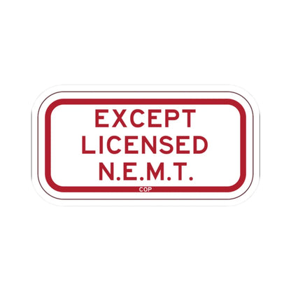 PBOT Road sign P4890 (Oregon) (Road Sign) STICKER Vinyl Kiss-Cut Decal 2 Inch White - The Sticker Space